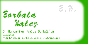 borbala walcz business card